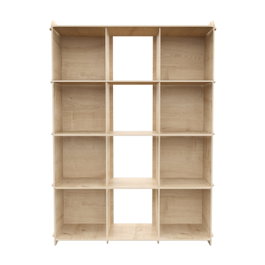 Hanah Home Estantería Roble 92.5x132x30 cm Melamina Alta Calidad Roble Oscuro